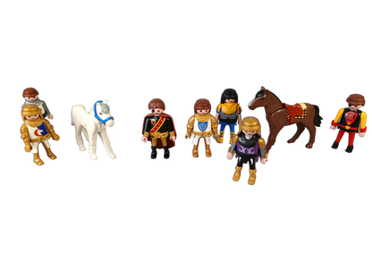 Playmobil Bundle Ritter & Mittelalter Set Figuren, König & Pferd