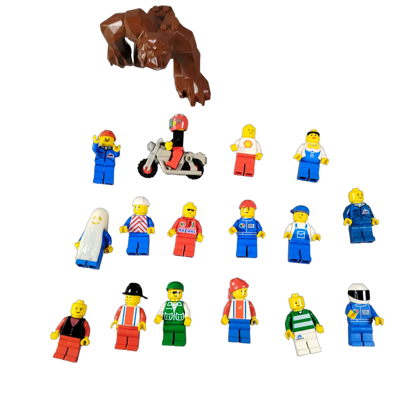 LEGO Bundle Figuren Motorrad Gorilla