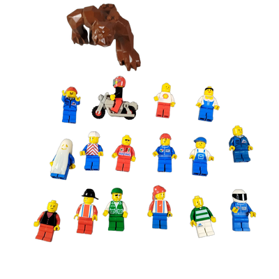 LEGO Bundle Figuren Motorrad Gorilla