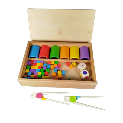 Forchtenberger Stäbchen Sortierspiel Holz Lernspiel