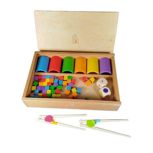 Forchtenberger Stäbchen Sortierspiel Holz Lernspiel