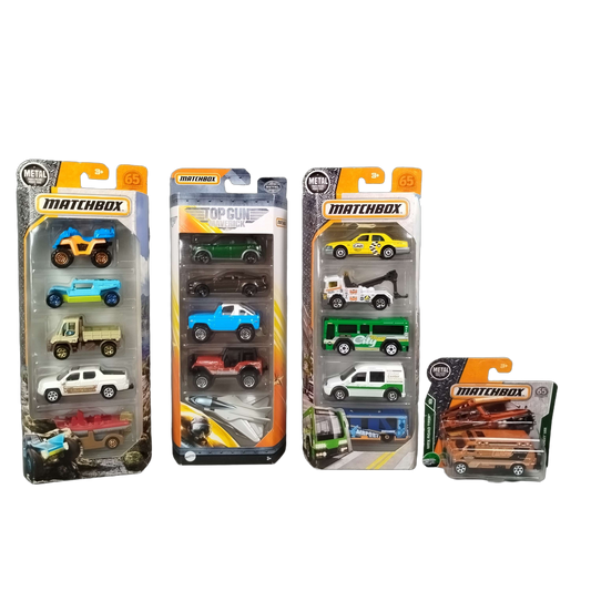 Matchbox Bundle Top Gun Road Trip Set von 4 Autos Neu