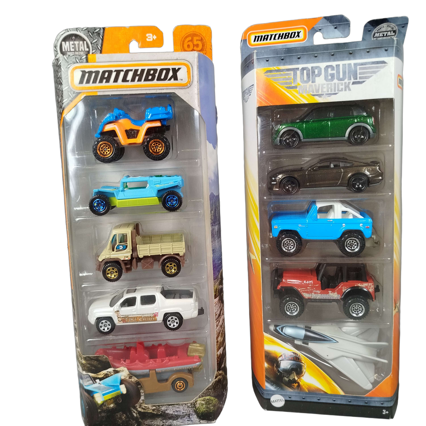 Matchbox Bundle Top Gun Road Trip Set von 4 Autos Neu