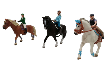 Schleich Tiere Bundle Pferde & Reiter 8 Teile Figuren