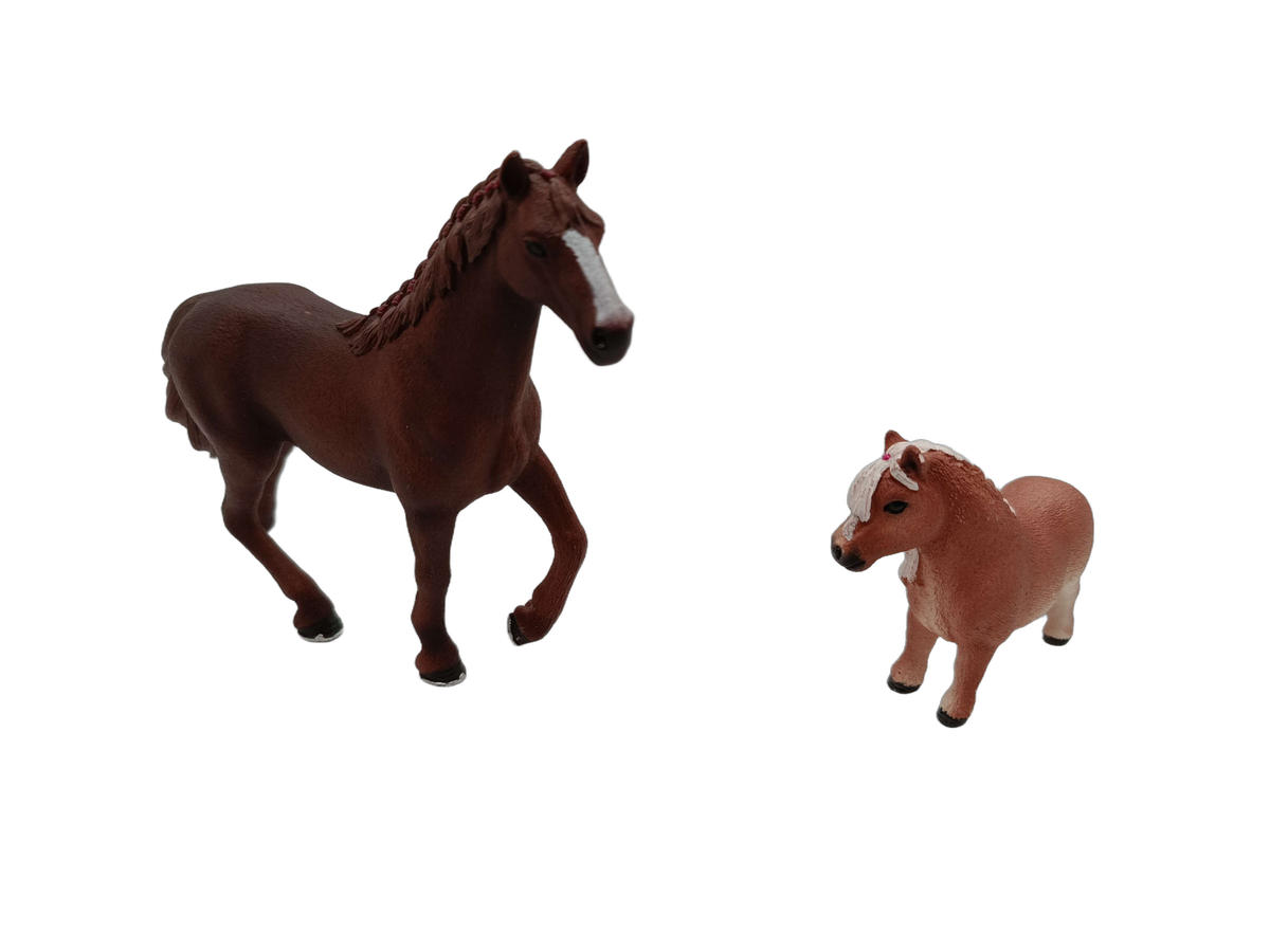 Schleich Tiere Bundle Pferde & Reiter 8 Teile Figuren
