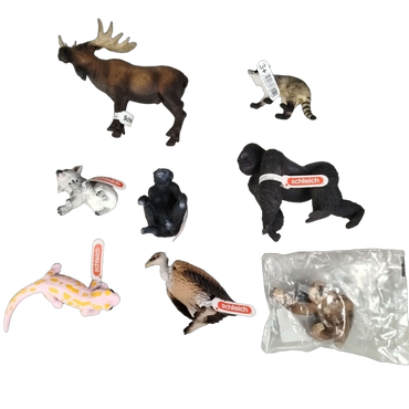 Schleich Tiere Bundle 8x Tierfiguren Elch Gorilla Koala