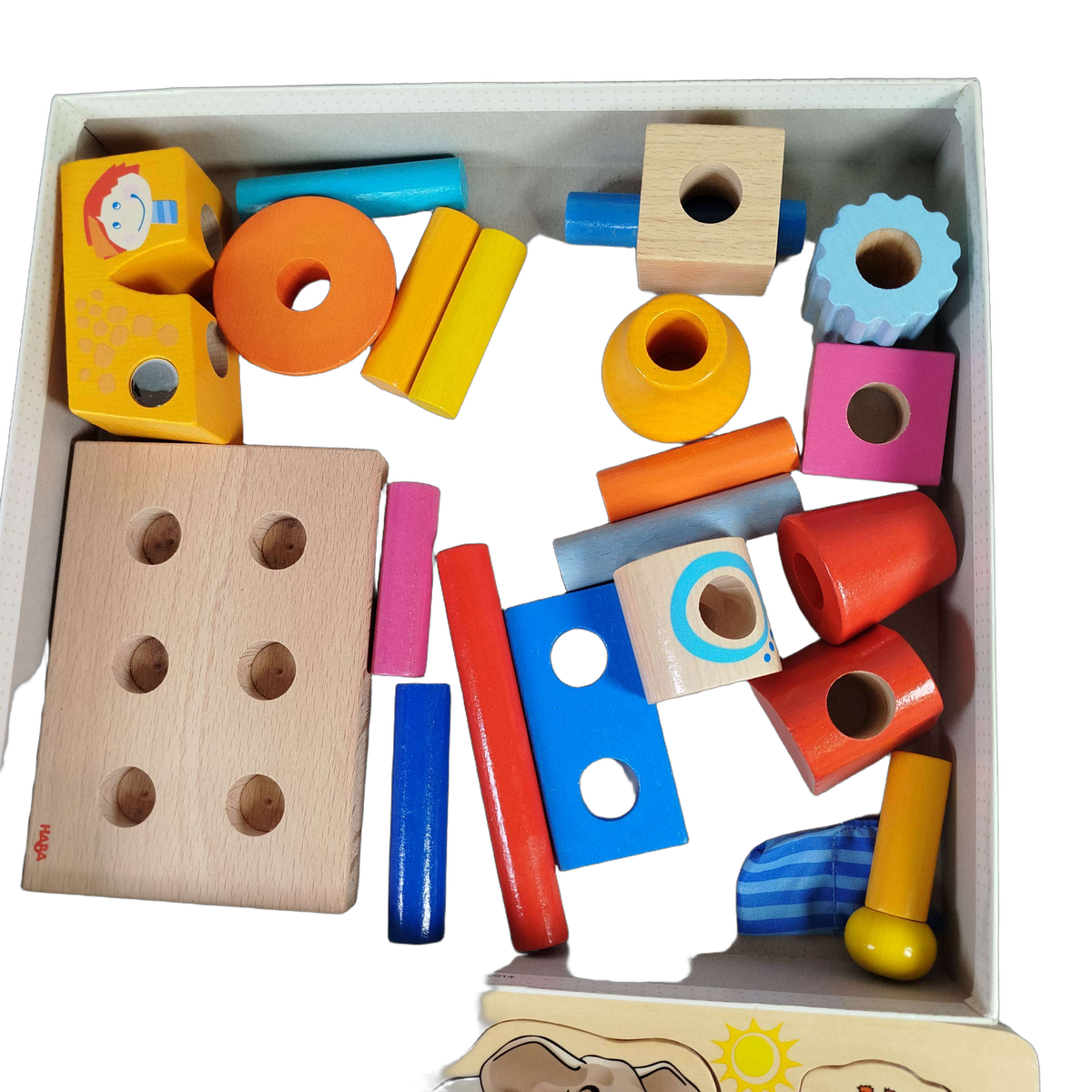 HABA & Eichhorn Bundle Set von 2 Steckspiel & Safari-Puzzle