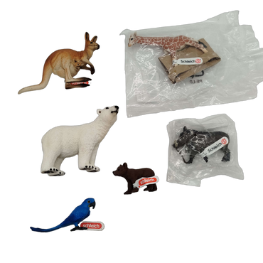 Schleich Tiere Bundle Set von 10 Tierfiguren