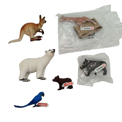 Schleich Tiere Bundle Set von 10 Tierfiguren