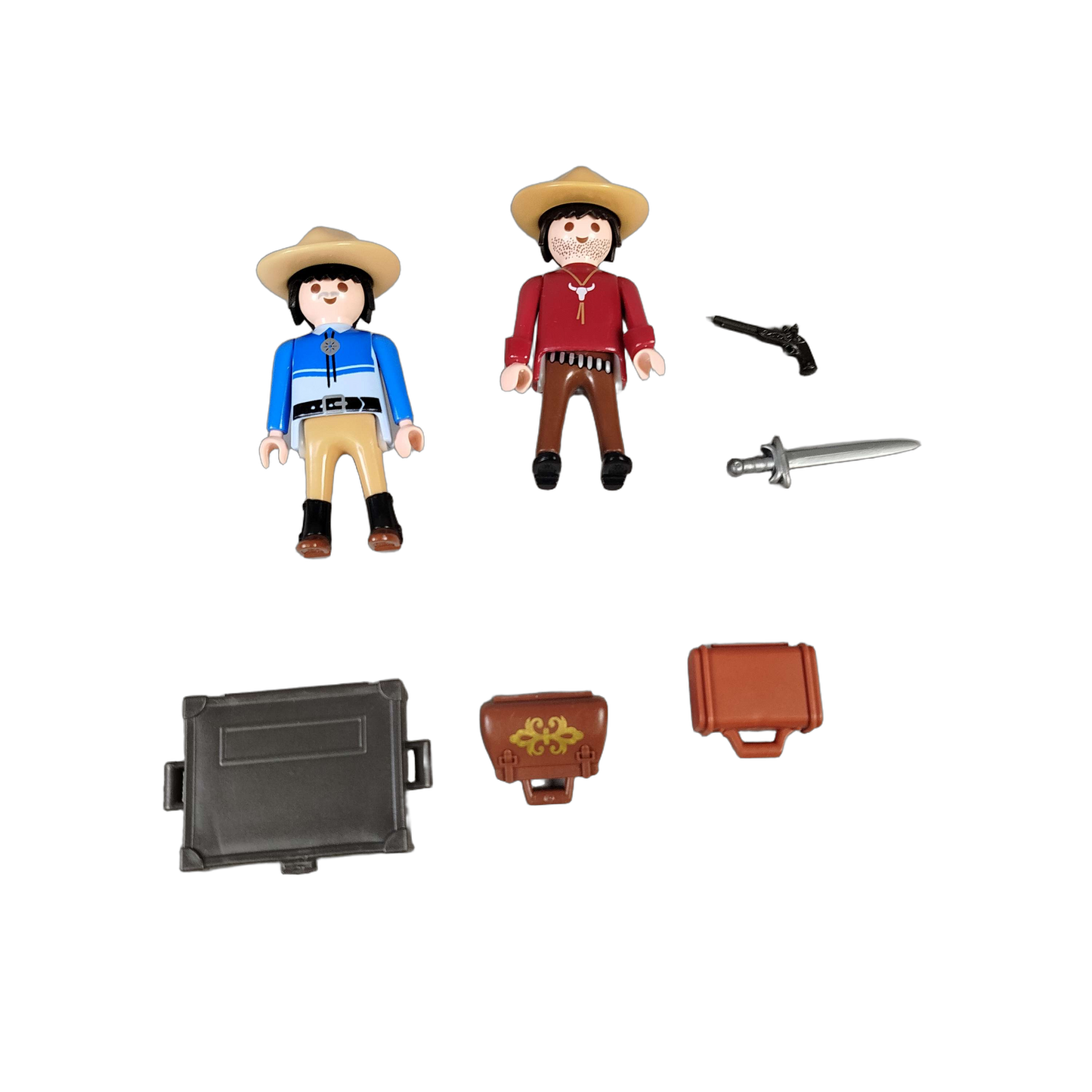 Playmobil Bundle Western Bank Kutsche & Pferde Figuren