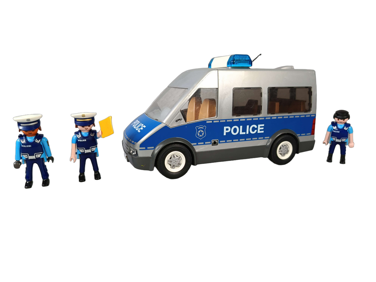 Playmobil Polizeibus mit Straßensperre 9236 Polizeifahrzeug ab 3 Jahre