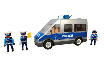 Playmobil Polizeibus mit Straßensperre 9236 Polizeifahrzeug ab 3 Jahre