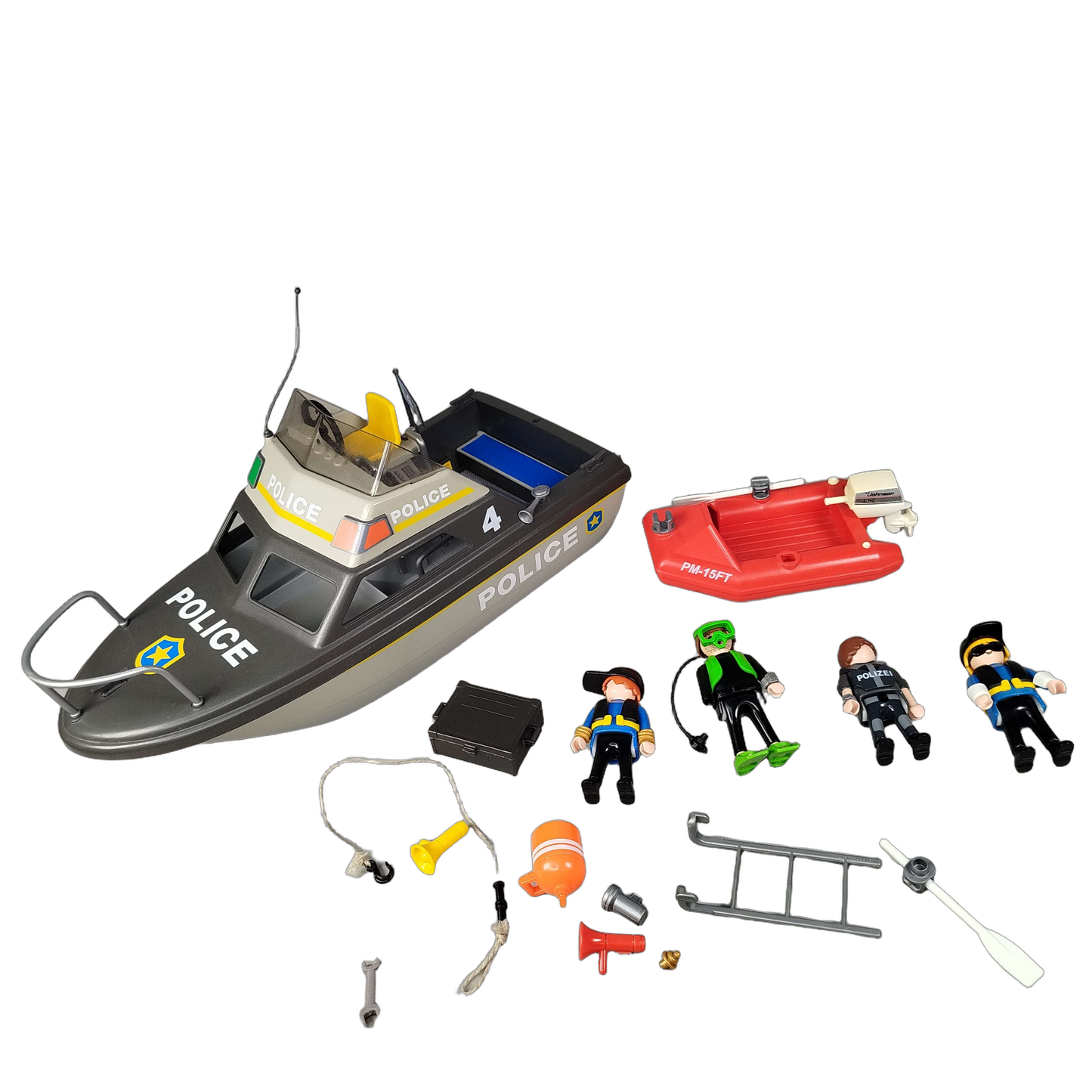Playmobil Bundle Polizei Set von 6 Motorboot & Figuren