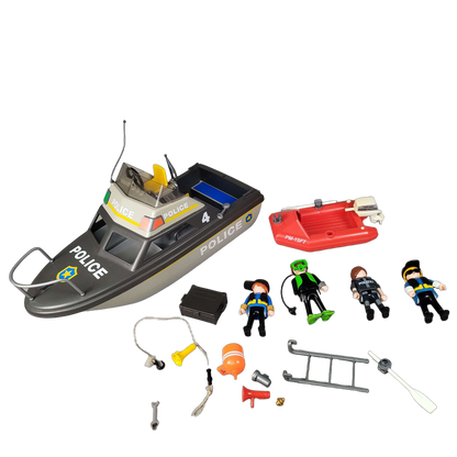 Playmobil Bundle Polizei Set von 6 Motorboot & Figuren