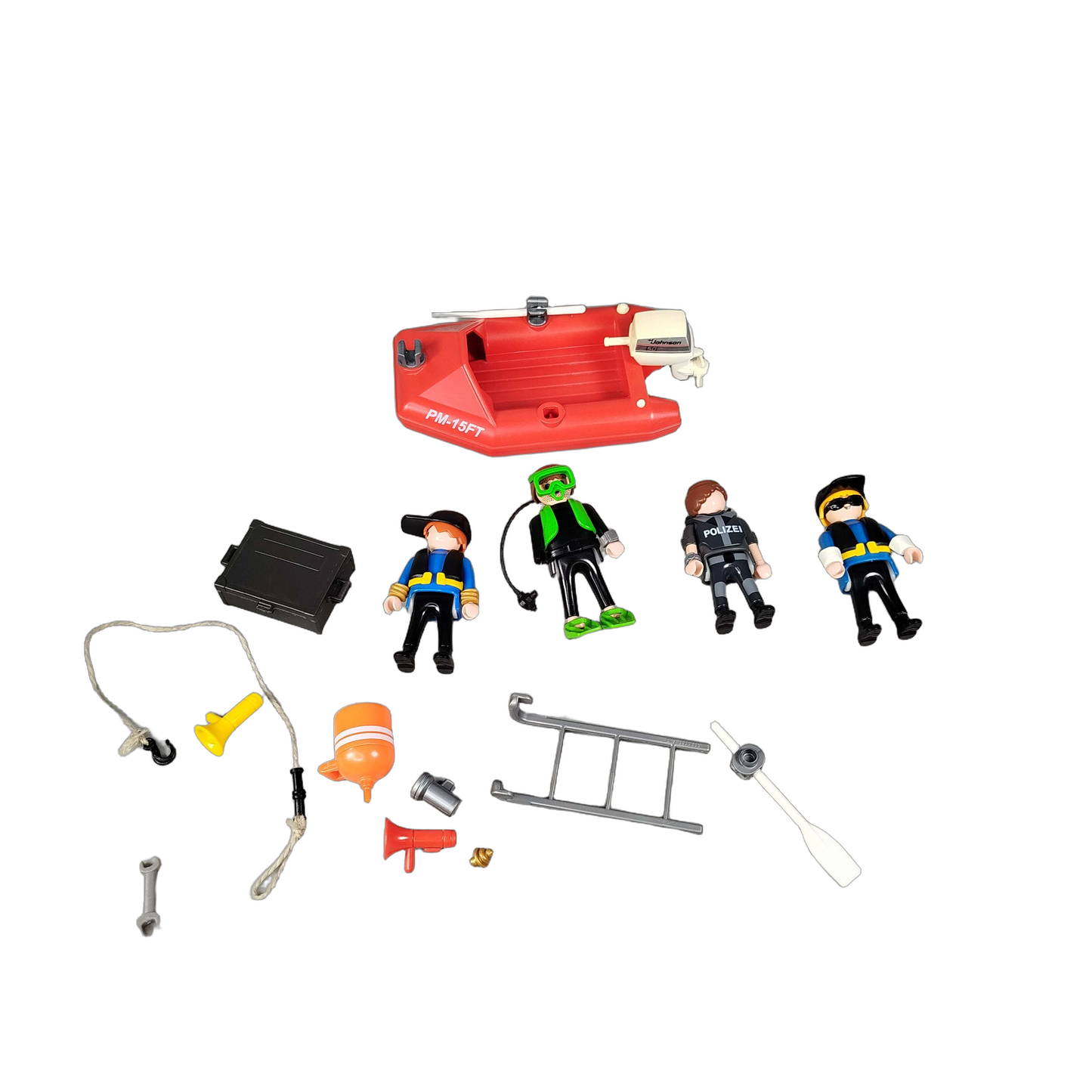 Playmobil Bundle Polizei Set von 6 Motorboot & Figuren