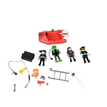 Playmobil Bundle Polizei Set von 6 Motorboot & Figuren