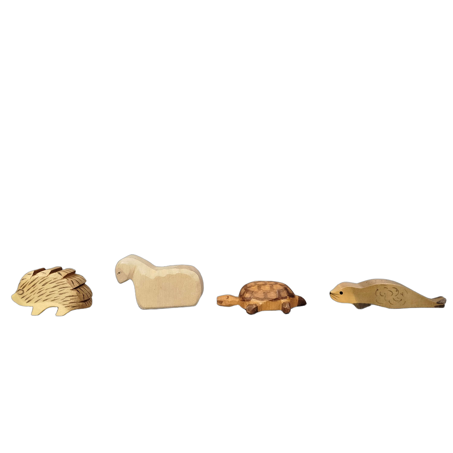 Ostheimer Bundle Set von 4 Holzfiguren Tiere