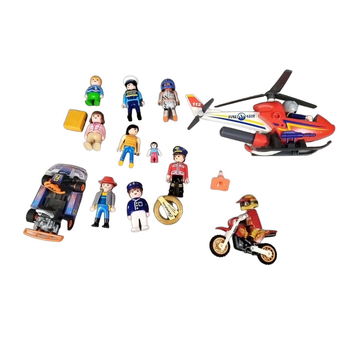 Playmobil Bundle Rettungshubschrauber 4512 Figur