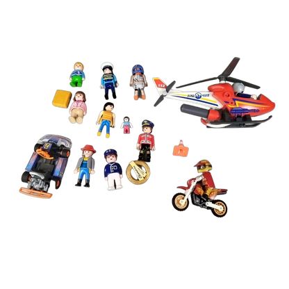 Playmobil Bundle Rettungshubschrauber 4512 Figur