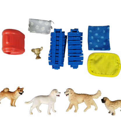 Schleich Tiere Bundle 44 Teile Hunde & Kaninchen Figuren & Zubehör