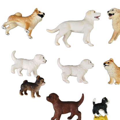 Schleich Tiere Bundle 44 Teile Hunde & Kaninchen Figuren & Zubehör