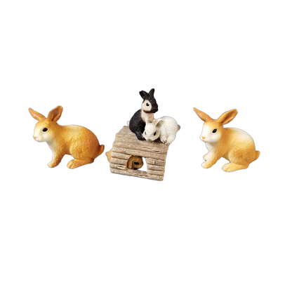 Schleich Tiere Bundle 44 Teile Hunde & Kaninchen Figuren & Zubehör