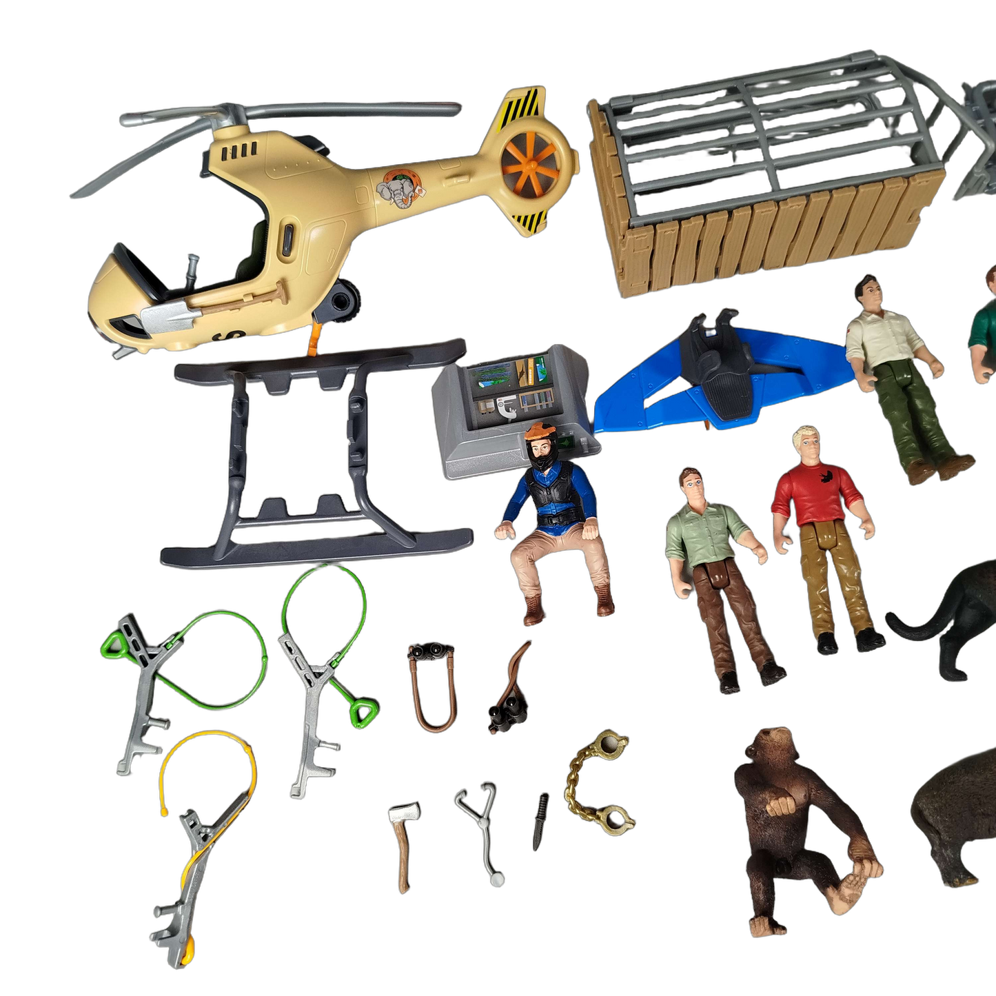 Schleich Tiere Bundle Wildtiere 16 Teile Figuren & Heli
