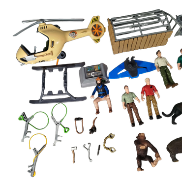Schleich Tiere Bundle Wildtiere 16 Teile Figuren & Heli