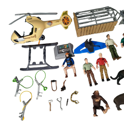 Schleich Tiere Bundle Wildtiere 16 Teile Figuren & Heli