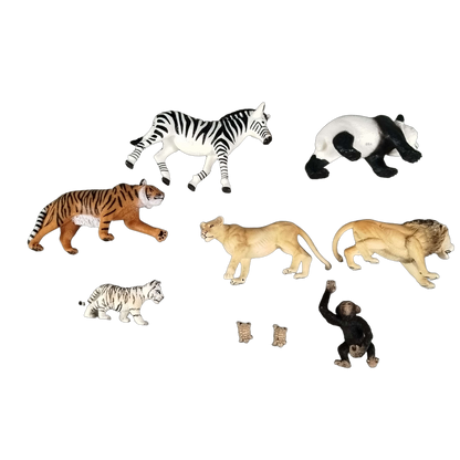 Schleich Tiere Bundle Wildtiere 16 Teile Figuren & Heli
