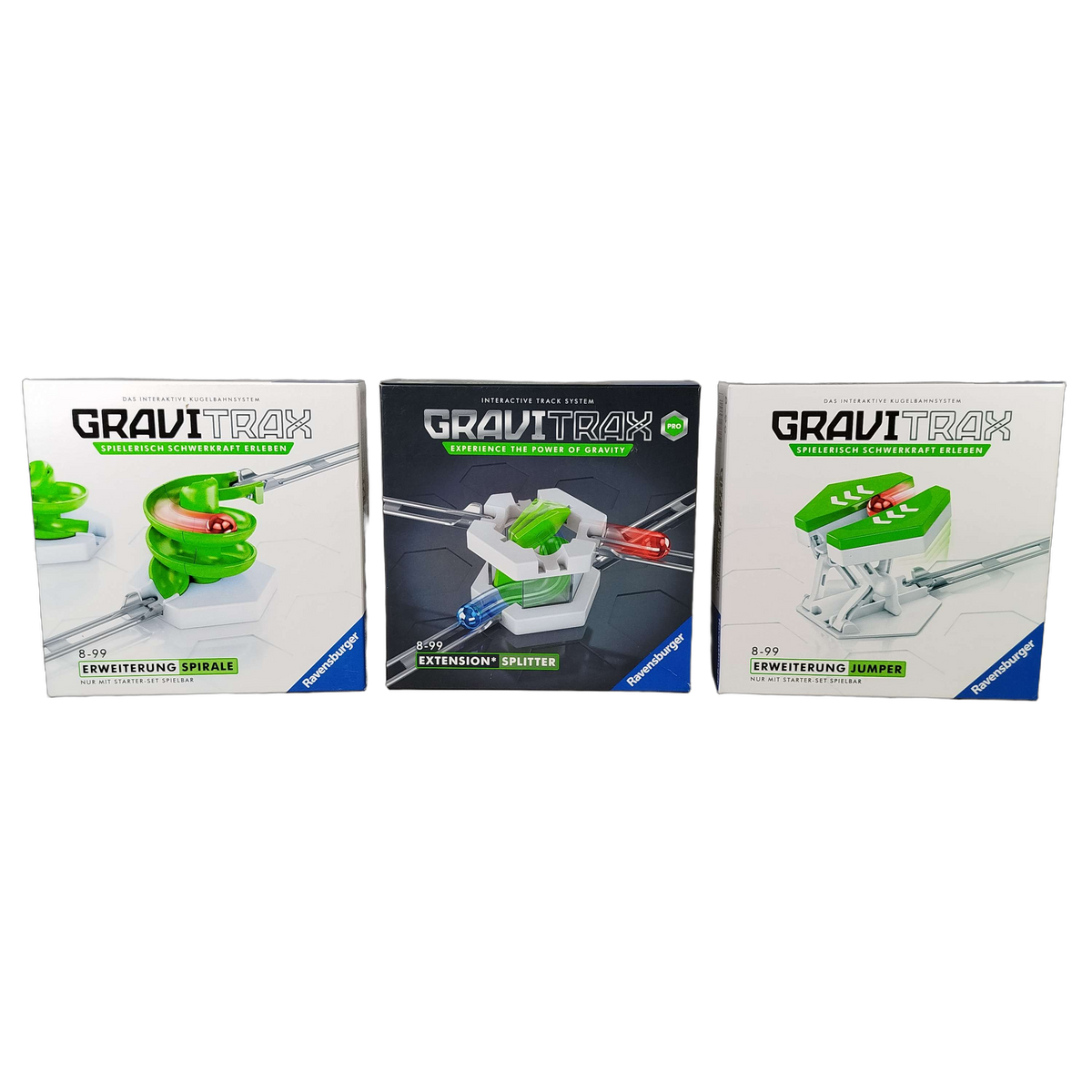 Ravensburger Bundle GraviTrax Set von 3 Kugelbahn Erweiterungen