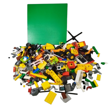 Konvolut LEGO Bausteine & Grundplatte 32x32, ca. 1 kg, ab 6 Jahre