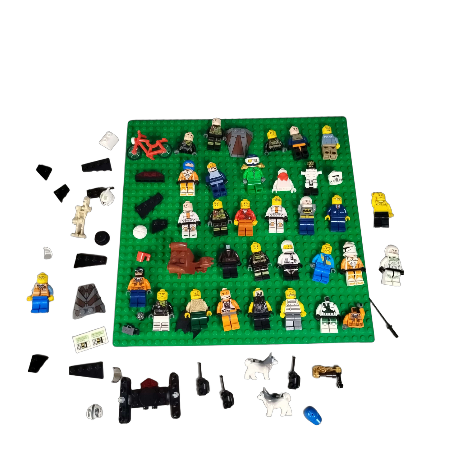 LEGO Bundle Stadt Sci-Fi Minifiguren Bauplatte Zubehör