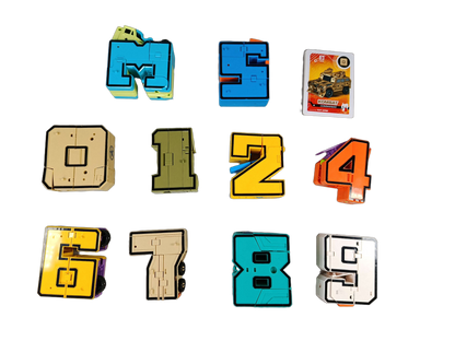 Giga Bundle Lernspiel großes Set Verwandelbare Zahlen & Karten