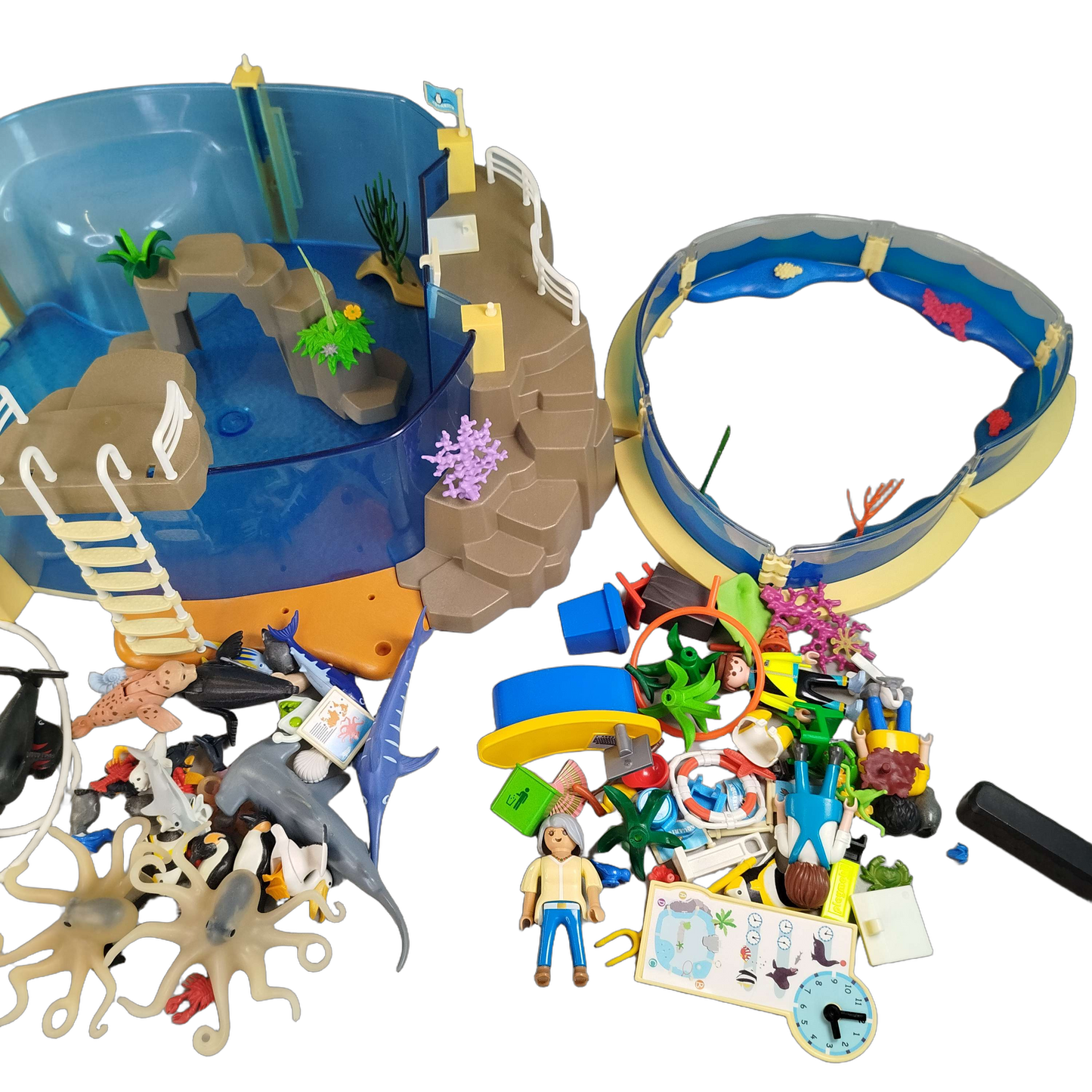 Playmobil Bundle Aquarium 9060 9063 7474 Set von 3 Figuren