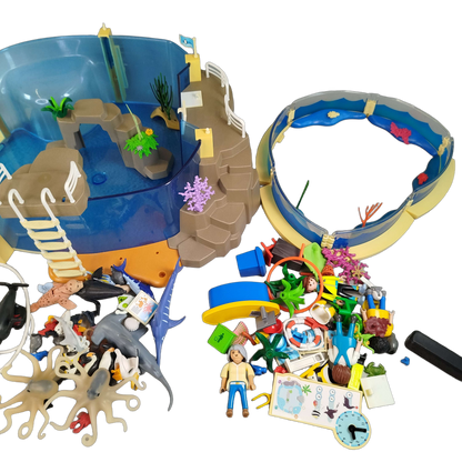 Playmobil Bundle Aquarium 9060 9063 7474 Set von 3 Figuren