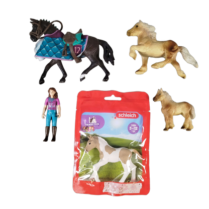 Schleich Tiere Bundle Pferde & Reiter 13886 5 Teile