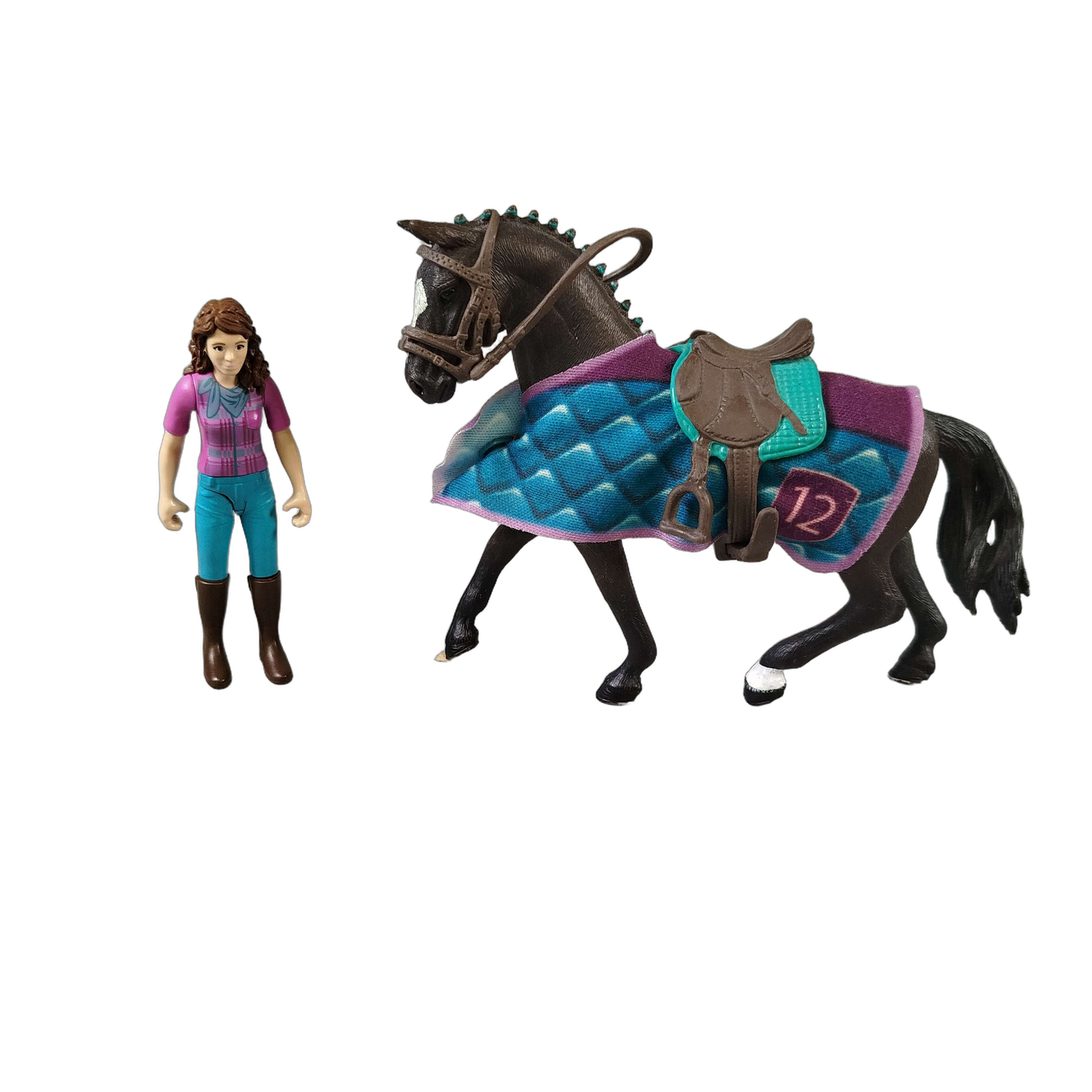 Schleich Tiere Bundle Pferde & Reiter 13886 5 Teile