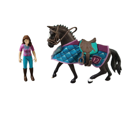 Schleich Tiere Bundle Pferde & Reiter 13886 5 Teile