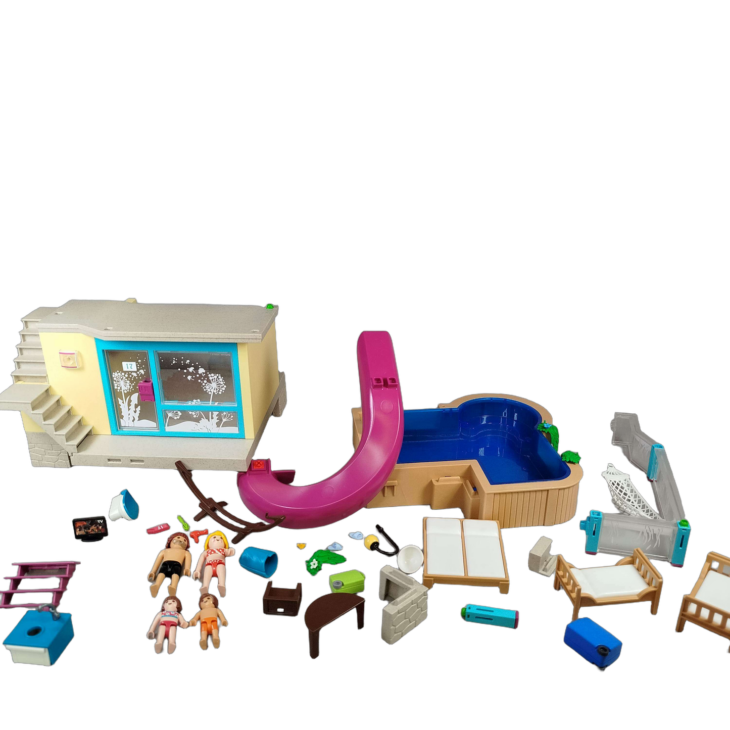 Playmobil Bundle Schwimmbad 5575 großes Set Figuren & Zubehör