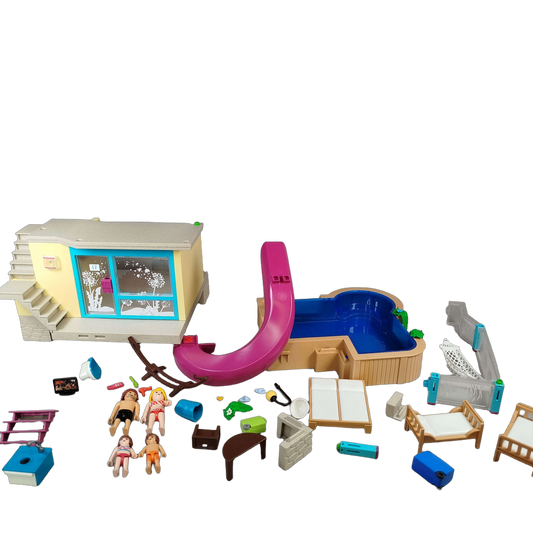 Playmobil Bundle Schwimmbad 5575 großes Set Figuren & Zubehör