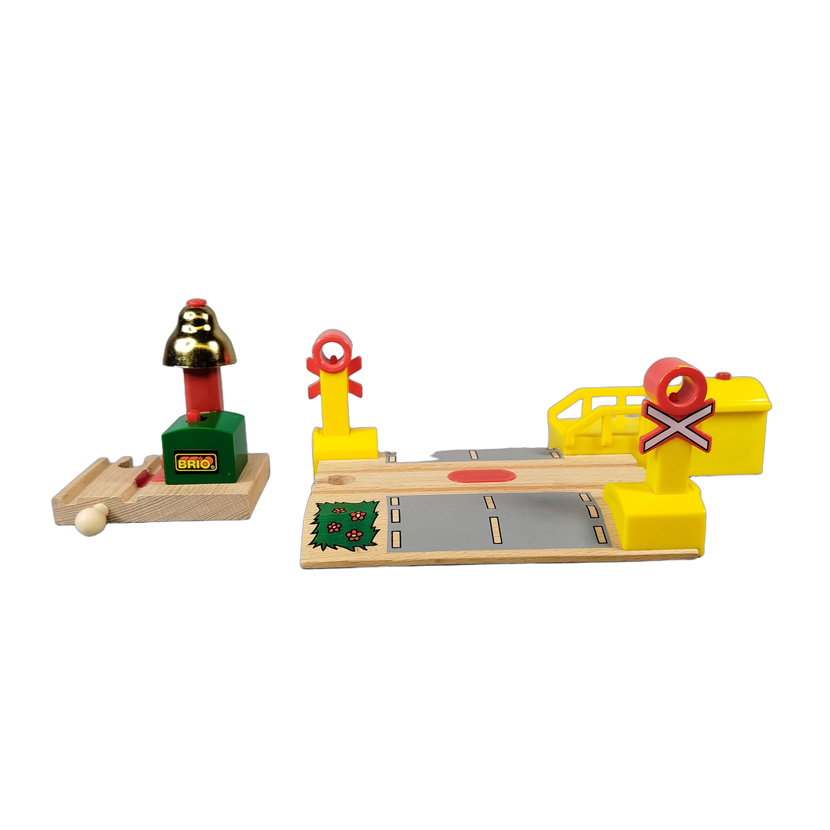 BRIO Bundle Holzeisenbahn 33750 33754 Set von 2 Übergang & Glocke