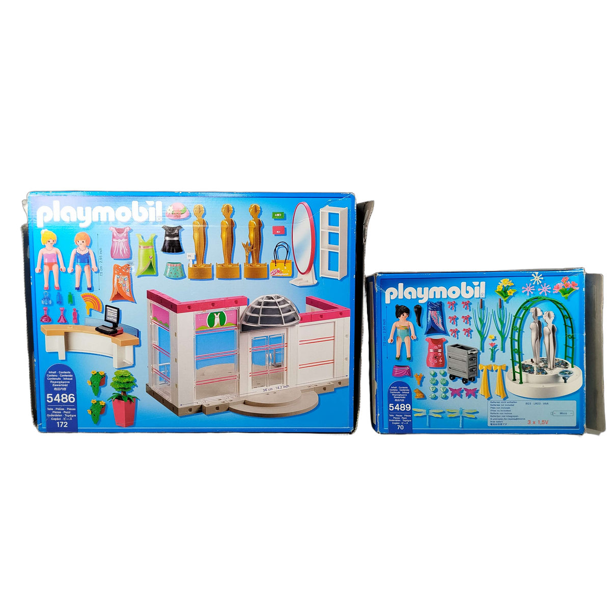 Playmobil Bundle City Life 5486 5489 Set von 2 Figuren & Zubehör