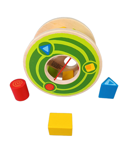Hape Bundle Holzspielzeug 1 2 3 Set von 2 Ziehtier & Formsortierer