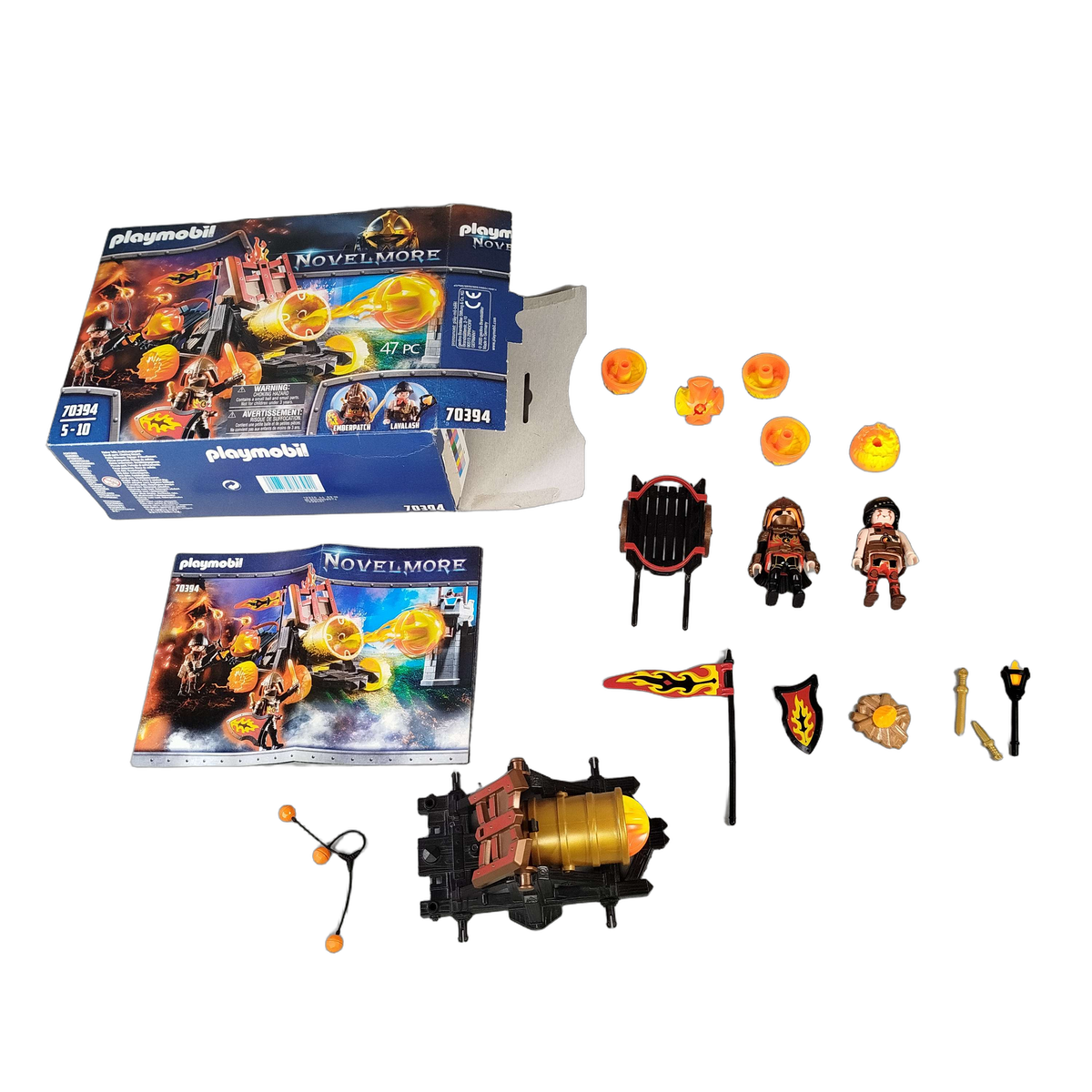 Playmobil Novelmore Lavabombarde 70394 Katapult mit Figuren