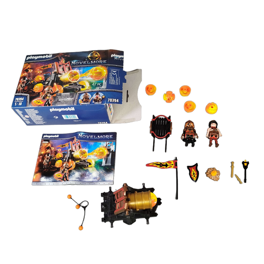 Playmobil Novelmore Lavabombarde 70394 Katapult mit Figuren