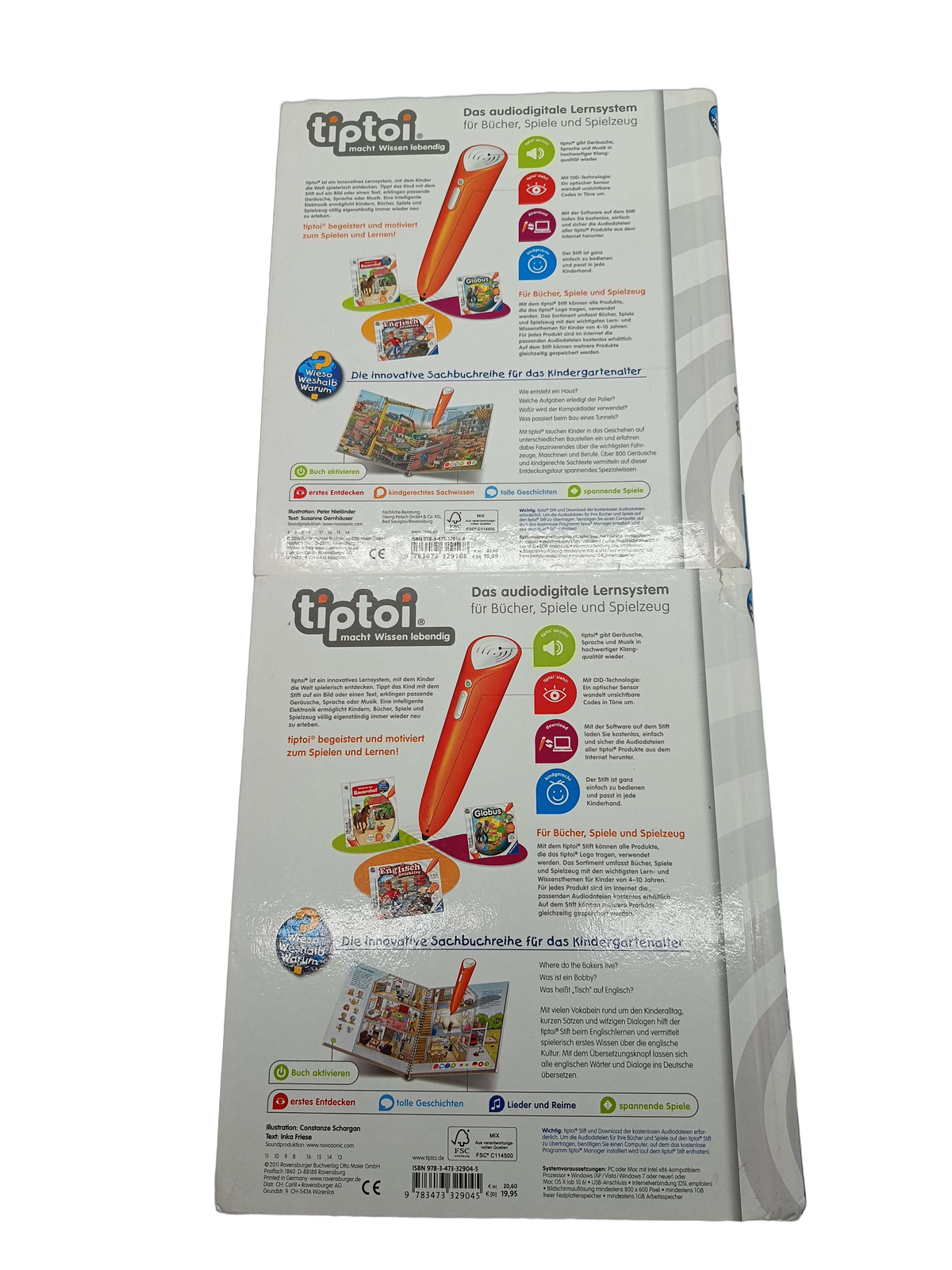 Ravensburger Bundle tiptoi Wieso? Weshalb? Warum? Set von 2 Lernbücher