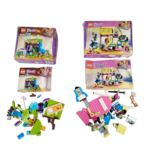 LEGO Bundle Friends 41327 41329 Mia & Olivia Set von 2 Zimmer Bausets