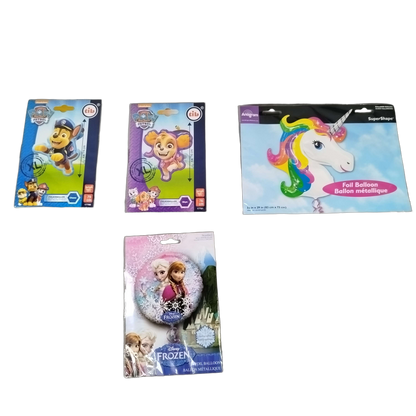 Bundle Paw Patrol 17706 17705 Frozen Einhorn Set von 4 Ballons, Neu