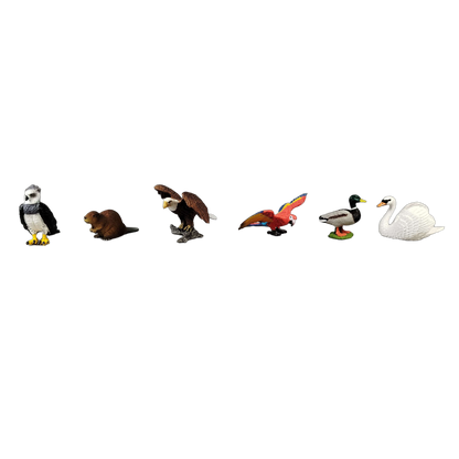 Schleich Tiere Bundle Wildtiere & Vögel Adler 6 Teile Tierfiguren